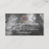 Yoga Business: Elegantes Lotus-Logo für die Blume Visitenkarte (Rückseite)