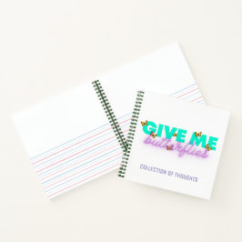 Yoga Butterflies Daily Journal & Sketch Notebook Notizblock