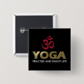 Yoga Button (Vorne & Hinten)