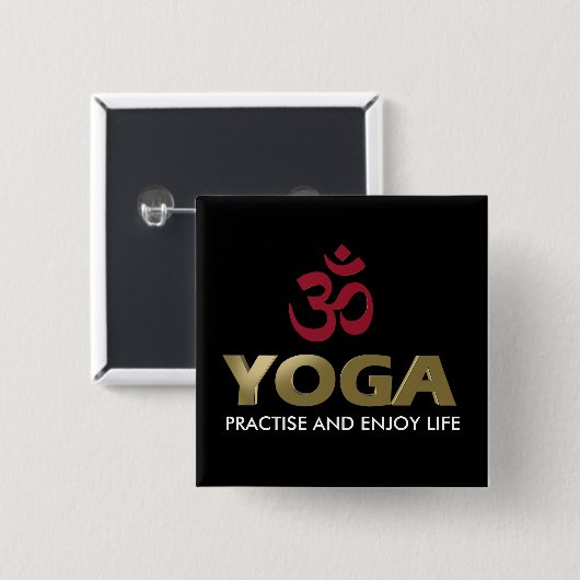 Yoga Button (Vorne & Hinten)