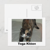 Yoga Calico Cat Postkarte (Vorne/Hinten)