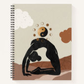 Yoga camel Pose ustrasana yan Notizblock (Vorderseite)