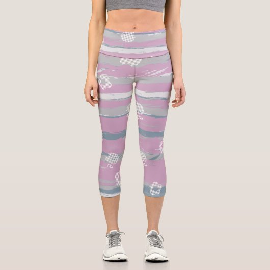 Yoga Capris – Gingham Orchard (Vorderseite)