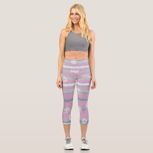 Yoga Capris – Gingham Orchard (Vorderseite)