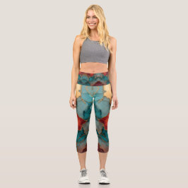 Yoga Capris, hochgeschliffen, XS (0-2) Capri Leggings