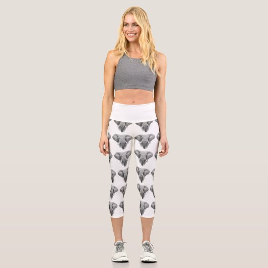 Yoga Capris, hochgeschliffen, XS (0-2) Capri Leggings (Vorderseite)