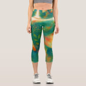 Yoga Capris, hochgeschliffen, XS (0-2) Capri Leggings (Vorderseite)