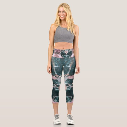 Yoga Capris, hochgeschliffen, XS (0-2) Capri Leggings (Vorderseite)