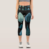 Yoga Capris, hochgeschliffen, XS (0-2) Capri Leggings (Vorderseite)