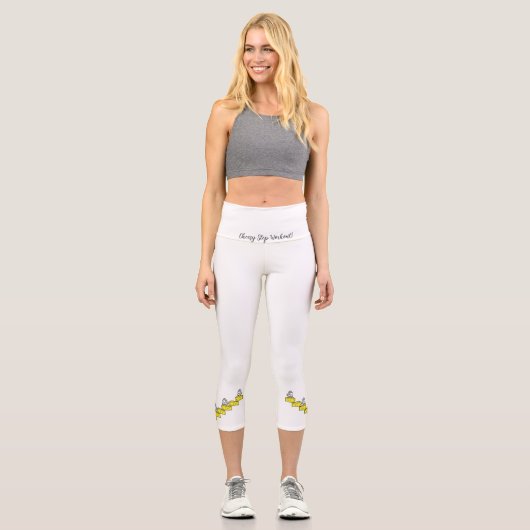 Yoga Capris, Mäusebusse Capri Leggings (Vorderseite)