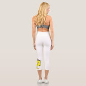 Yoga Capris, Mousey Cheesy Music Capri Leggings (Rückseite)