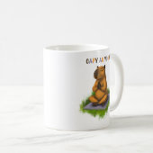 Yoga-Capybara Kaffeetasse (VorderseiteRechts)