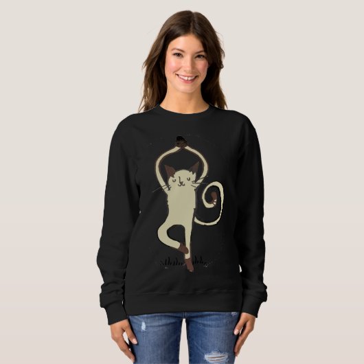 Yoga Cat 22 Sweatshirt (Vorne ganz)