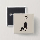 Yoga cat button (Vorne & Hinten)