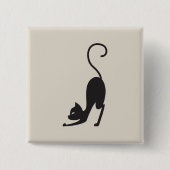 Yoga cat button (Vorderseite)