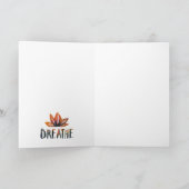 Yoga Cat Grußkarte Feiertagskarte (Innenseite)