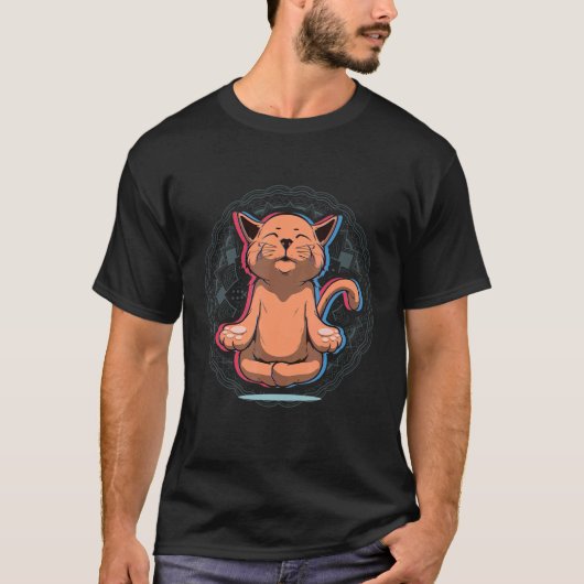 Yoga Cat Hatha Vinyasa Kundalini Ashtanga Power Iy T-Shirt (Vorderseite)