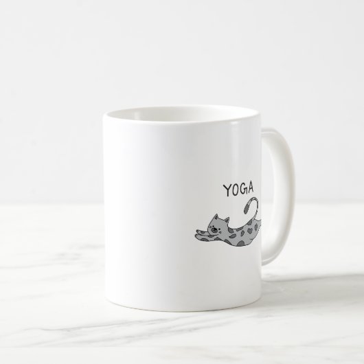 Yoga Cat Kaffeetasse (VorderseiteRechts)