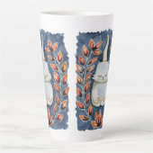 Yoga Cat Large Latte Tasse (Vorderseite)