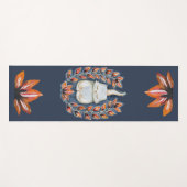 Yoga Cat Lotus Yogamatte (Vorderseite (Horizontal))