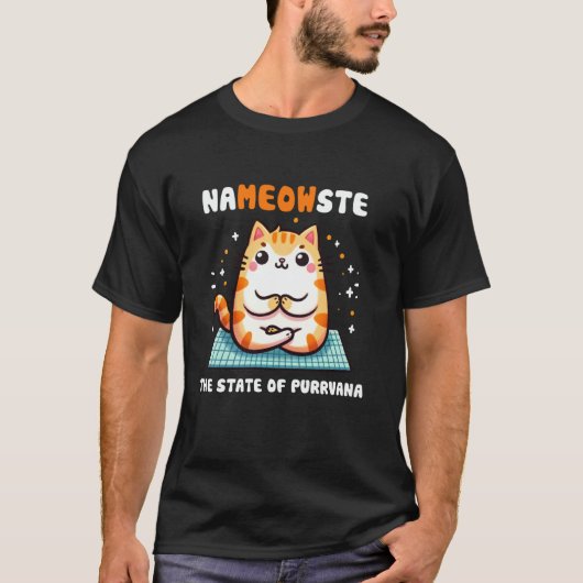Yoga cat, meditation cat T-Shirt (Vorderseite)
