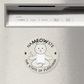 Yoga Cat - Namaste Magnet (In Situ (Geschirrspüler))
