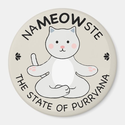 Yoga Cat - Namaste Magnet (Vorne)