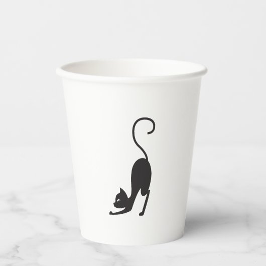 Yoga cat pappbecher (Vorderseite)