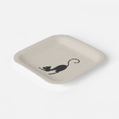 Yoga cat pappteller (Gewinkelt)