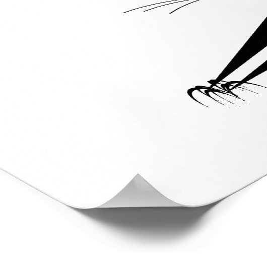 Yoga Cat Poster (Ecke)