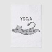 Yoga Cat Seidenpapier (Vorderseite)
