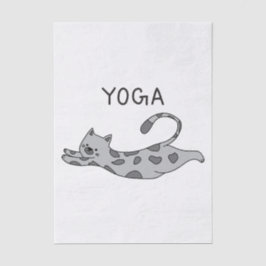 Yoga Cat Seidenpapier