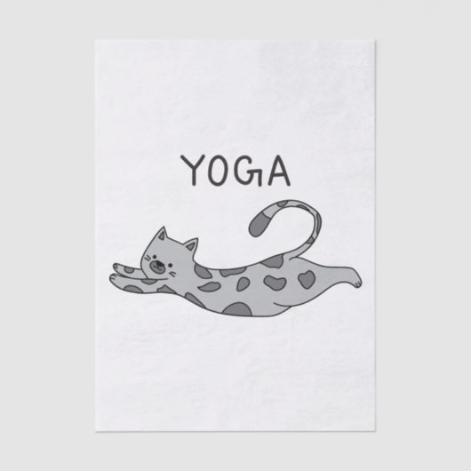 Yoga Cat Seidenpapier (Vorderseite)