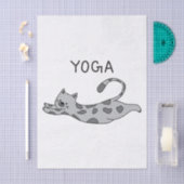 Yoga Cat Seidenpapier (Handwerk)