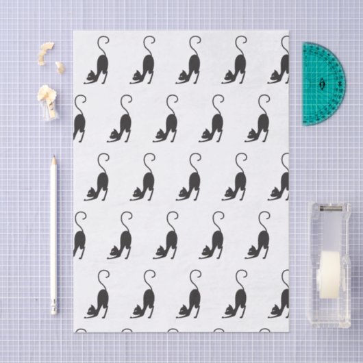 Yoga cat seidenpapier (Handwerk)