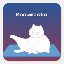 Yoga Cat Sticker Meowmaste