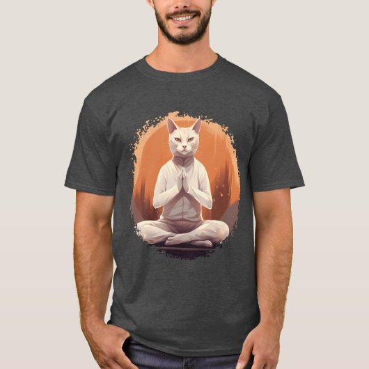 Yoga Cat T - Shirt (Vorderseite)