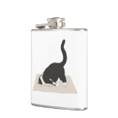 Yoga Cat Vinyl Wrapped Flask Flachmann (Links)