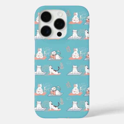 Yoga Cats Lotus Case-Mate iPhone Hülle (Rückseite)