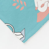 Yoga Cats Lotus Fleecedecke (Ecke)
