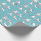 Yoga Cats Lotus Geschenkpapier (Ecke)