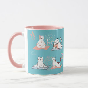Yoga Cats Lotus Tasse