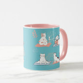 Yoga Cats Lotus Tasse (VorderseiteRechts)