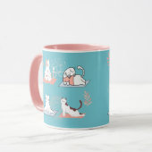 Yoga Cats Lotus Tasse (Vorderseite Links)