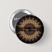 Yoga Center, Yoga, Sport, Mandala Button (Vorne & Hinten)