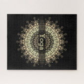 Yoga Center, Yoga, Sport, Mandala, Golden Mandala Puzzle (Horizontal)