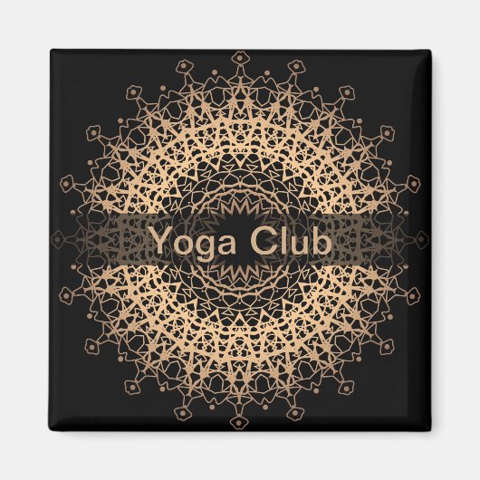 Yoga Center, Yoga, Sport, Mandala Magnet (Vorne)
