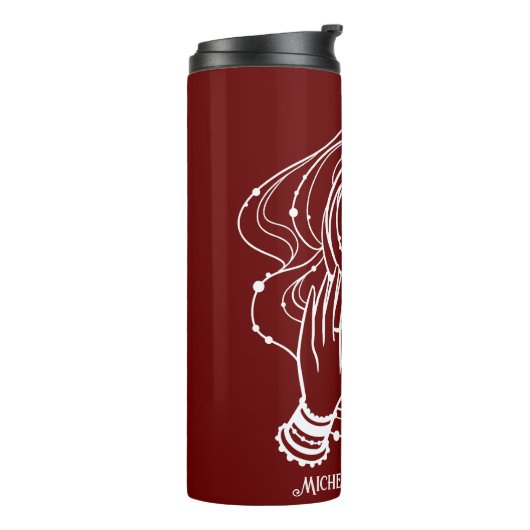 Yoga Chakra Crown Mantra Thermal Tumbler Thermosbecher (Nach links gedreht)