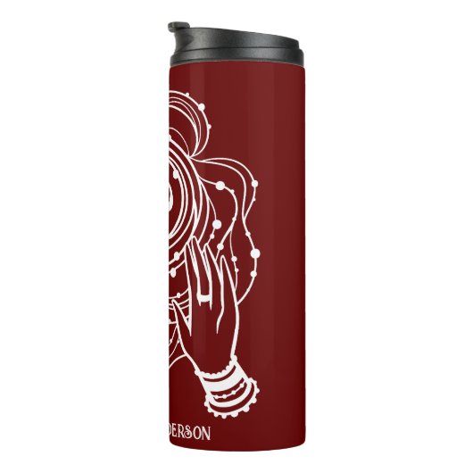 Yoga Chakra Crown Mantra Thermal Tumbler Thermosbecher (Nach rechts gedreht)