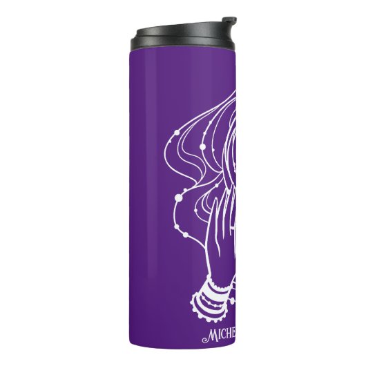 Yoga Chakra Crown Mantra Thermal Tumbler Thermosbecher (Nach links gedreht)